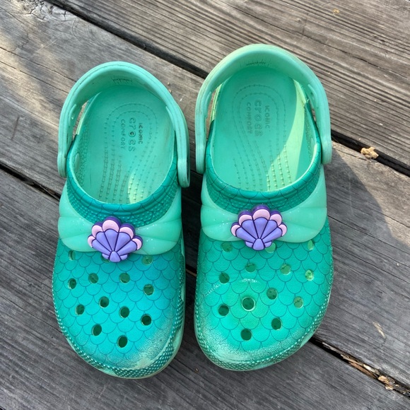 Cute Ariel Crocs, size C13 - Picture 2 of 4